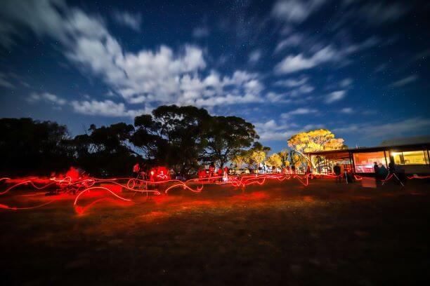 night sky with lights