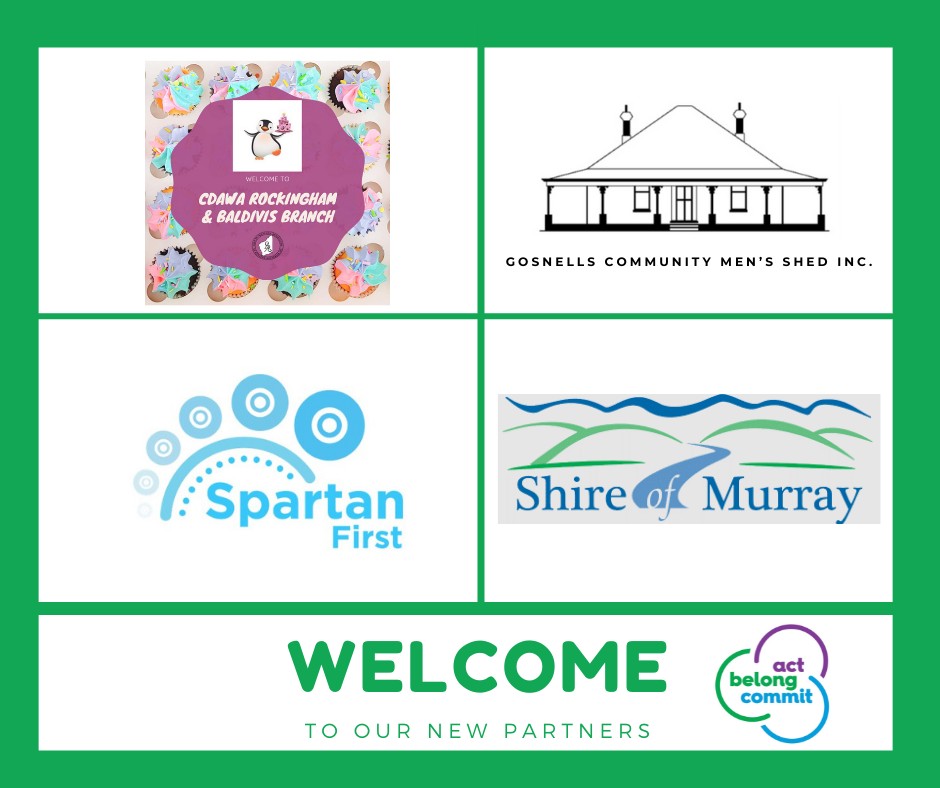 Collage of New Act Belong Commit partner logos from January 2022